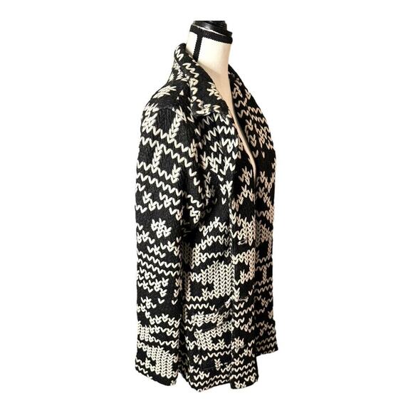 Chelsea & Theodore Open Front Embroidered Cardigan Sweater Bohemian Size M 8-10 - Picture 2 of 7